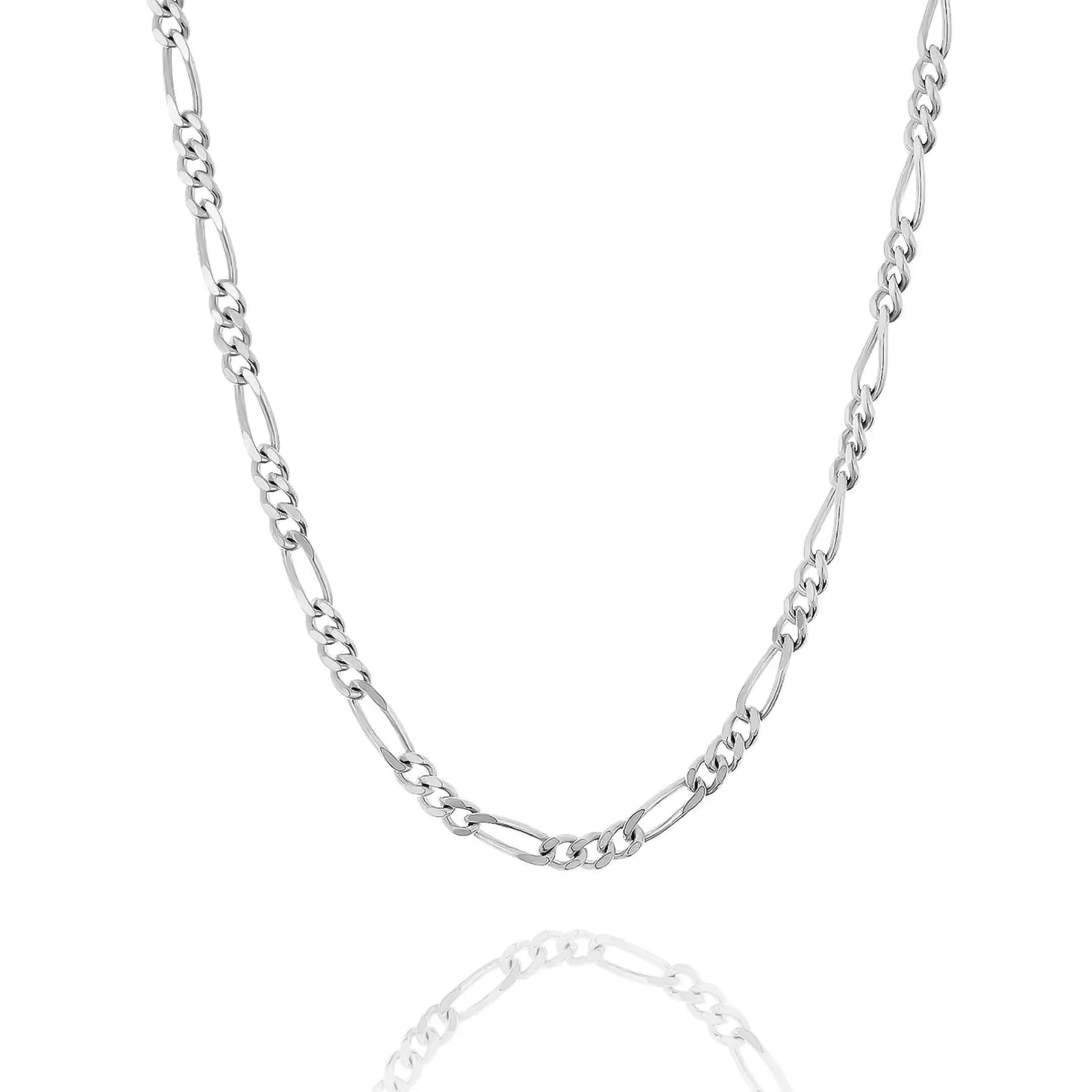 10MM Figaro Chain .925 Solid fashion Sterling Silver