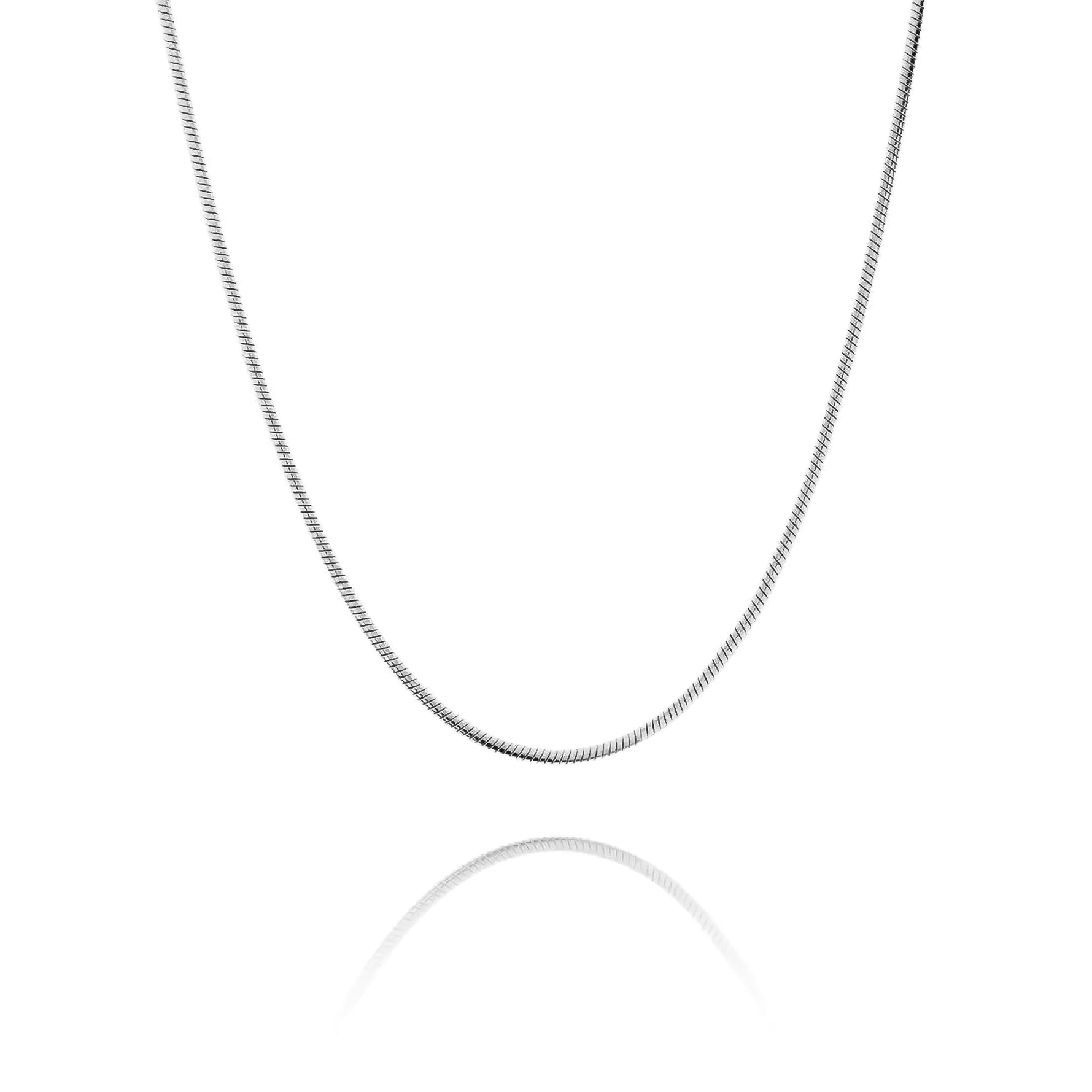 1.3MM STERLING SILVER REAL SNAKE CHAIN