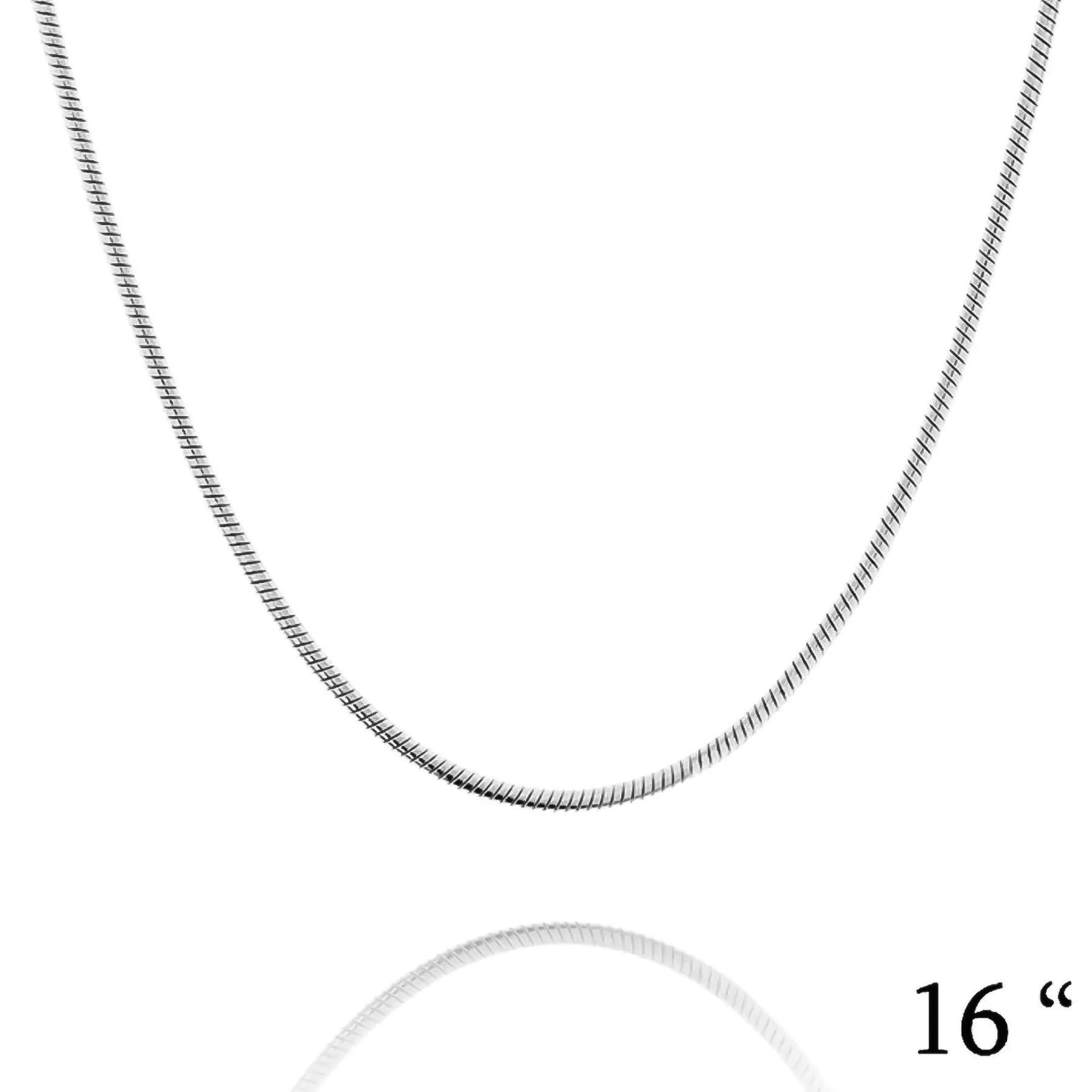 1.3MM STERLING SILVER REAL SNAKE CHAIN