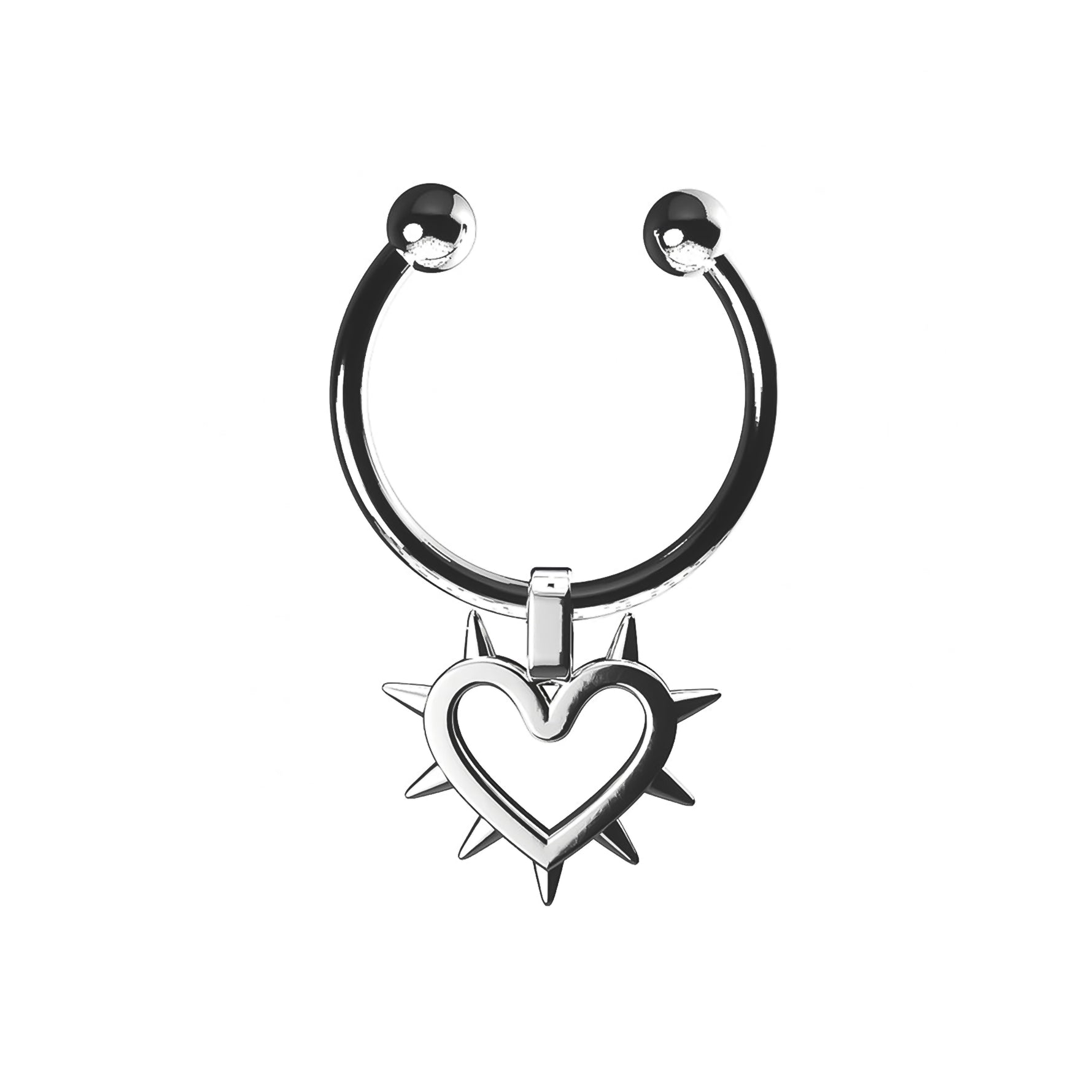 FAUX SPIKED HEART SEPTUM