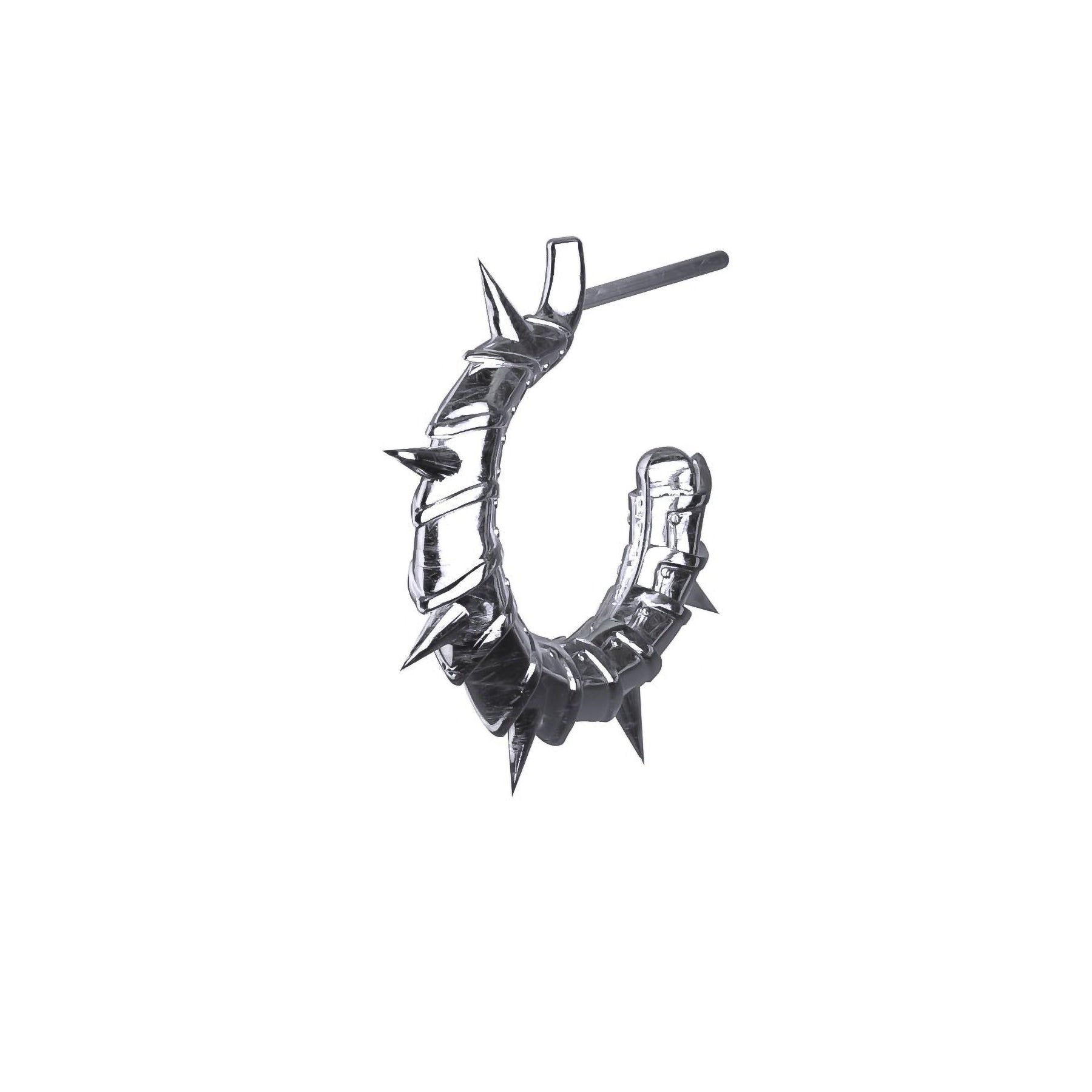 ARMORED OPEN HOOP EARRING - Hard Jewelry™