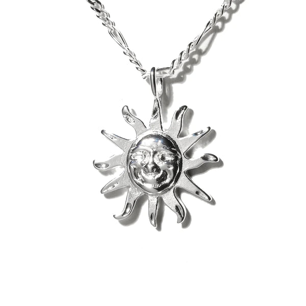 Artisan Sterling Silver Sun Necklace ~ Calieri Original Pendant ~ newest Silver Sun Pen