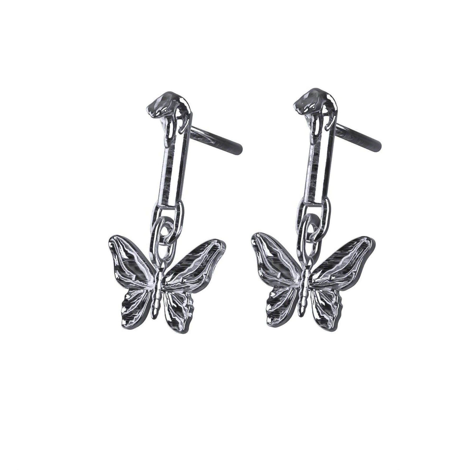 BUTTERFLY EARRING (DANGLE) - Hard Jewelry™