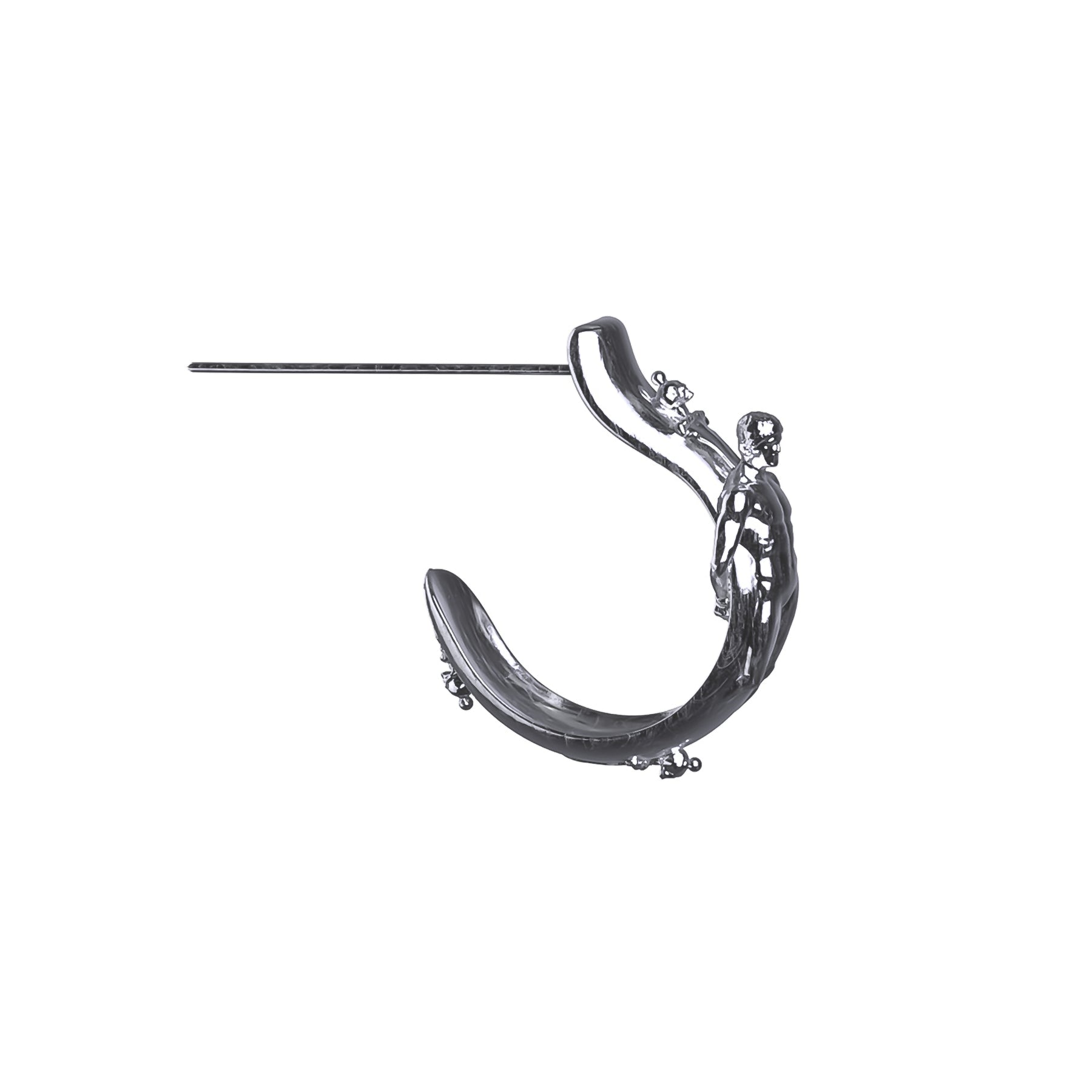 CONDEMNED OPEN HOOP EARRING - Hard Jewelry™