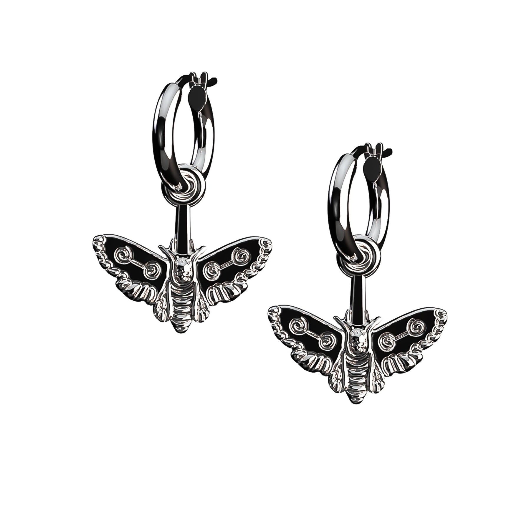 MOTH DANGLE EARRING