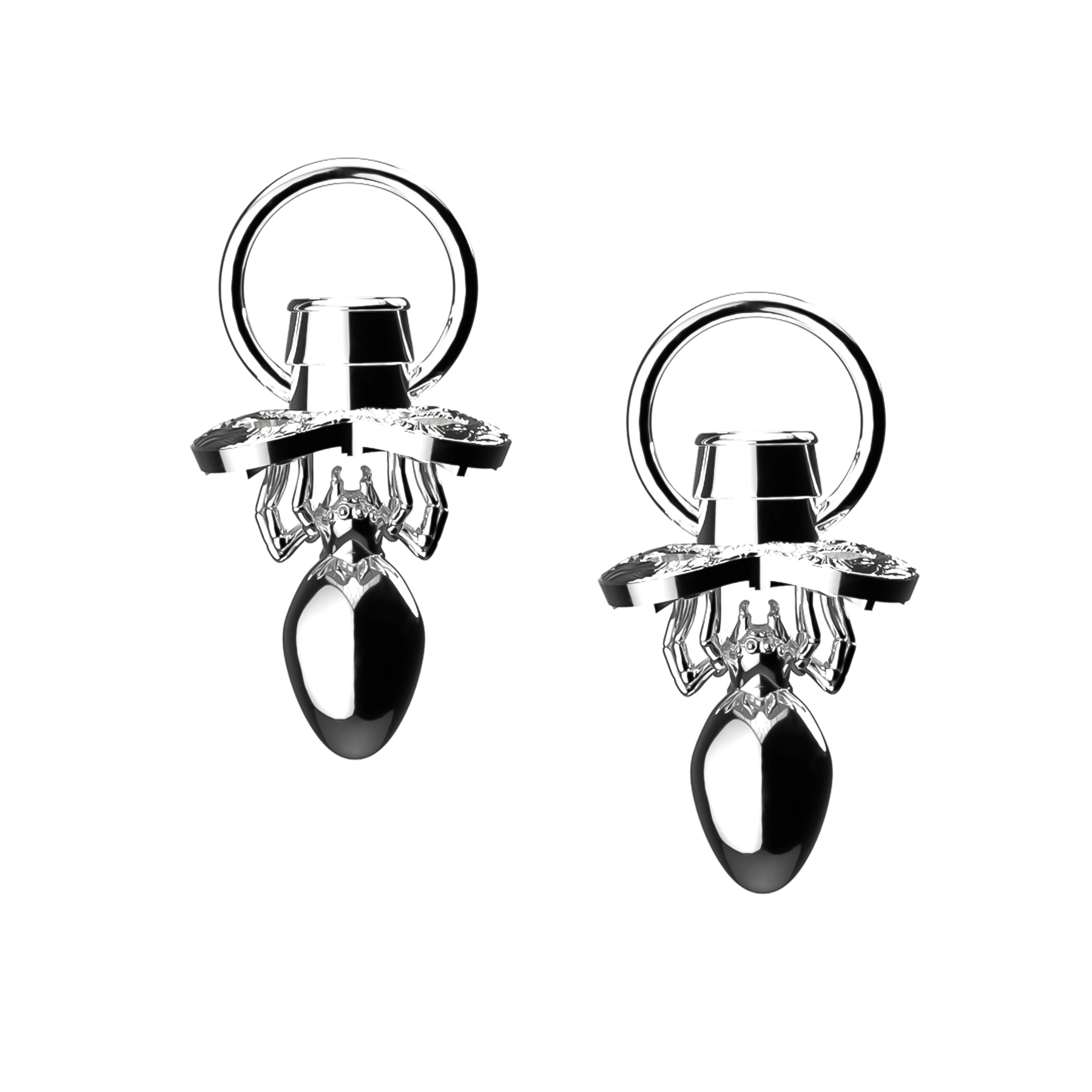 SPIDER PACIFIER EARRING - Hard Jewelry™