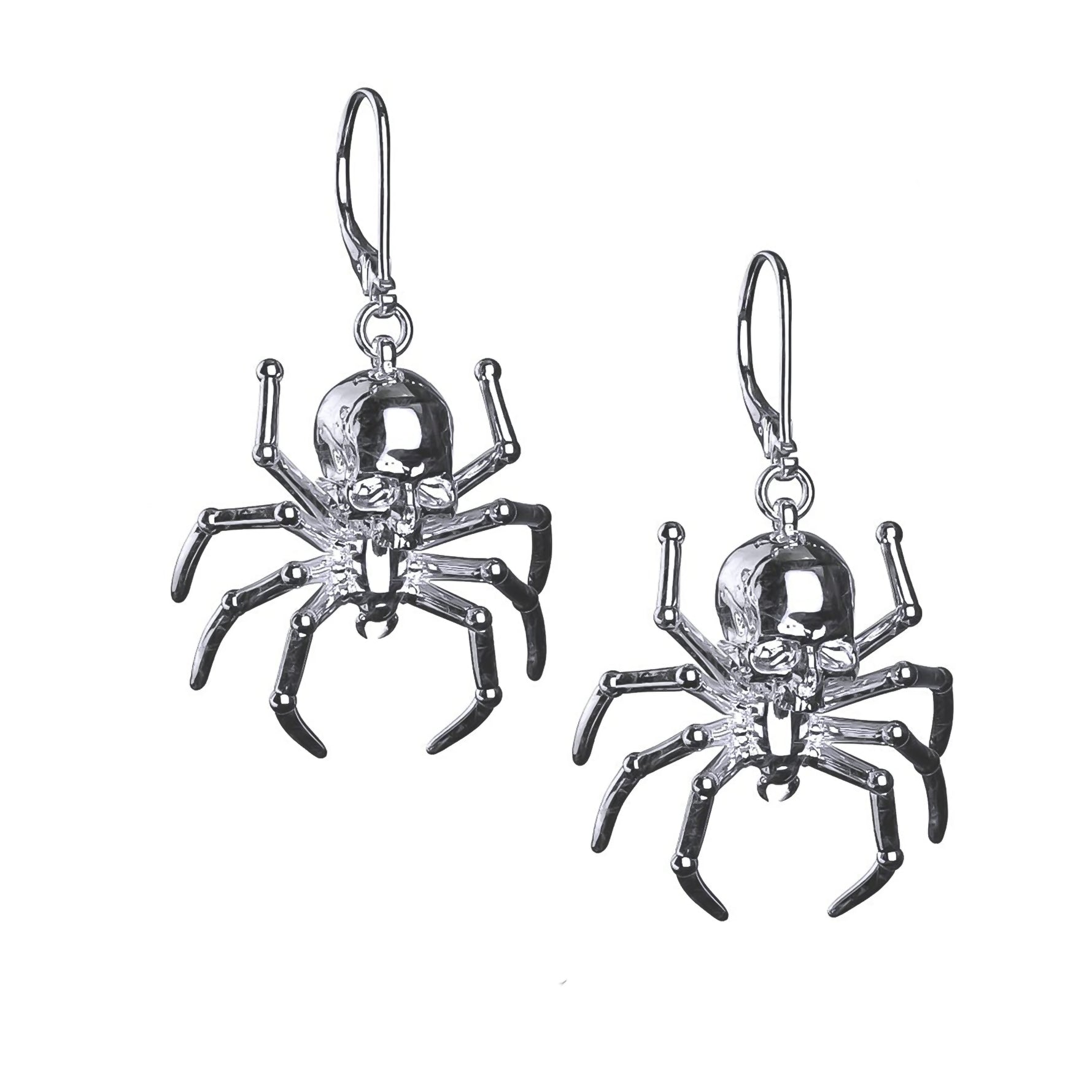 SPIDER SKULL EARRING - Hard Jewelry™